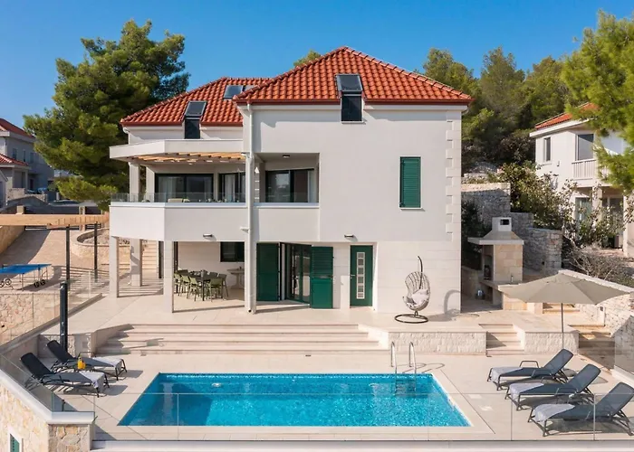Luxury Leisure Seaside Brac With Private Pool Milna